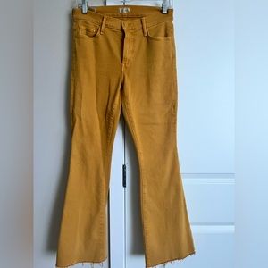 Mother Jeans mustard yellow